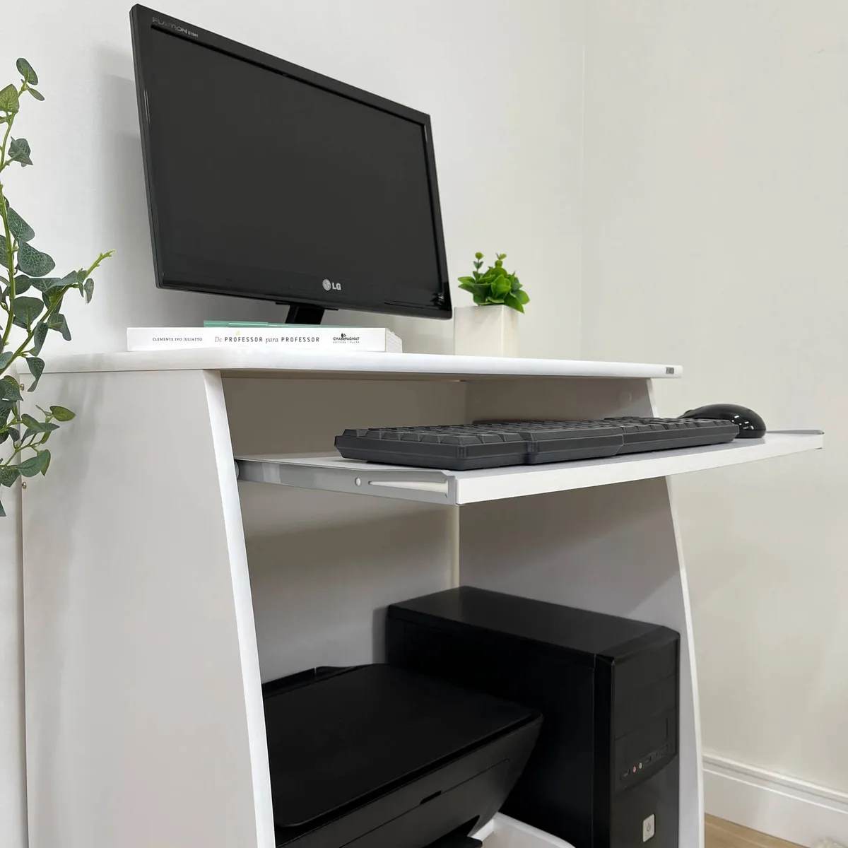 Mesa para Computador Pixel - Branco - 2 - Móveis Curitiba | Moveirama