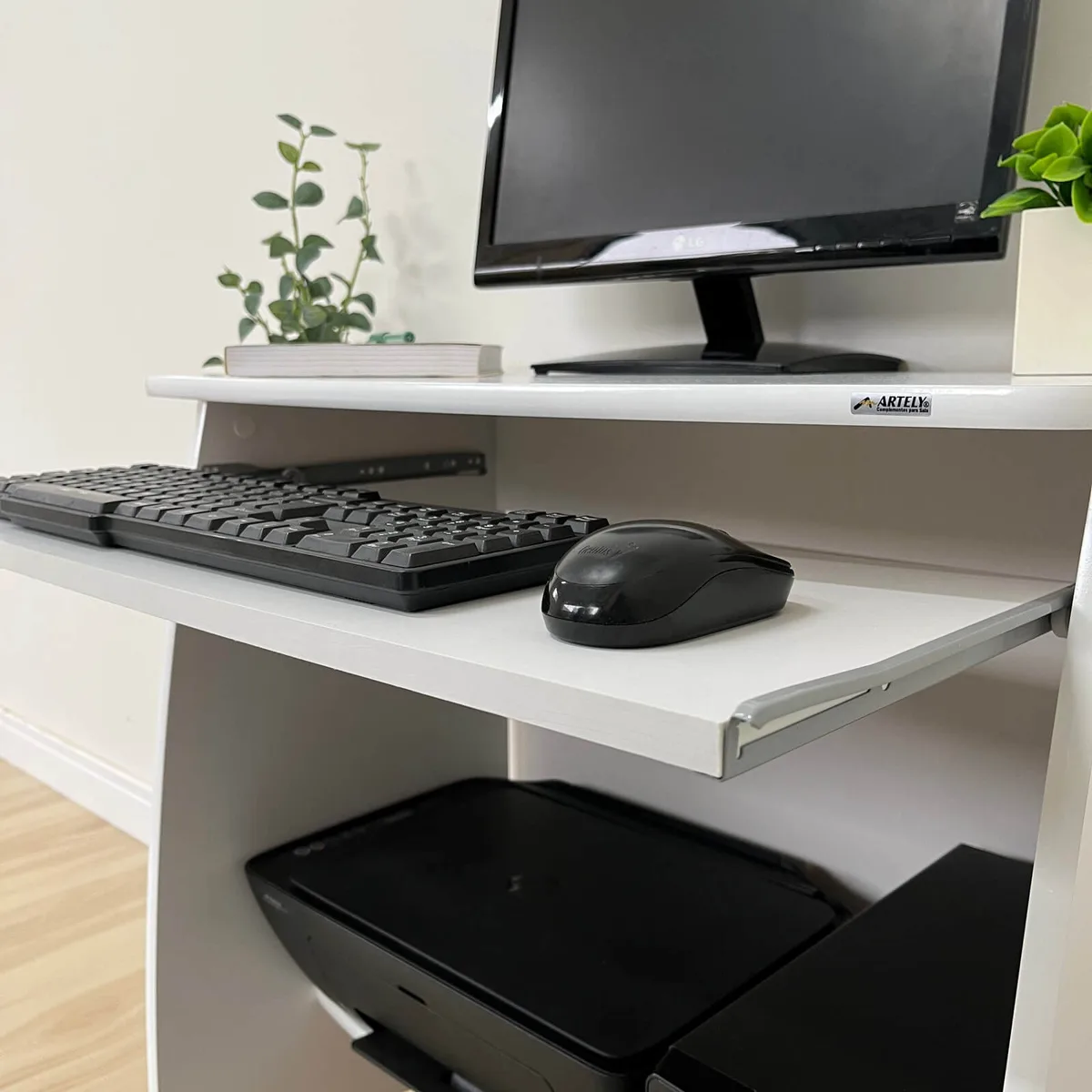 Mesa para Computador Pixel - Branco - 3 - Móveis Curitiba | Moveirama