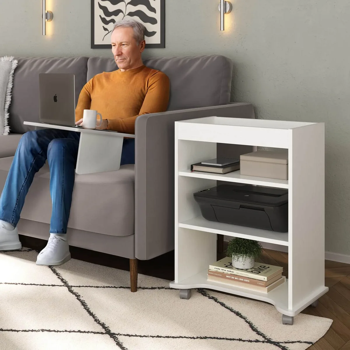 Mesa para Notebook Tampo Portátil - Branco
