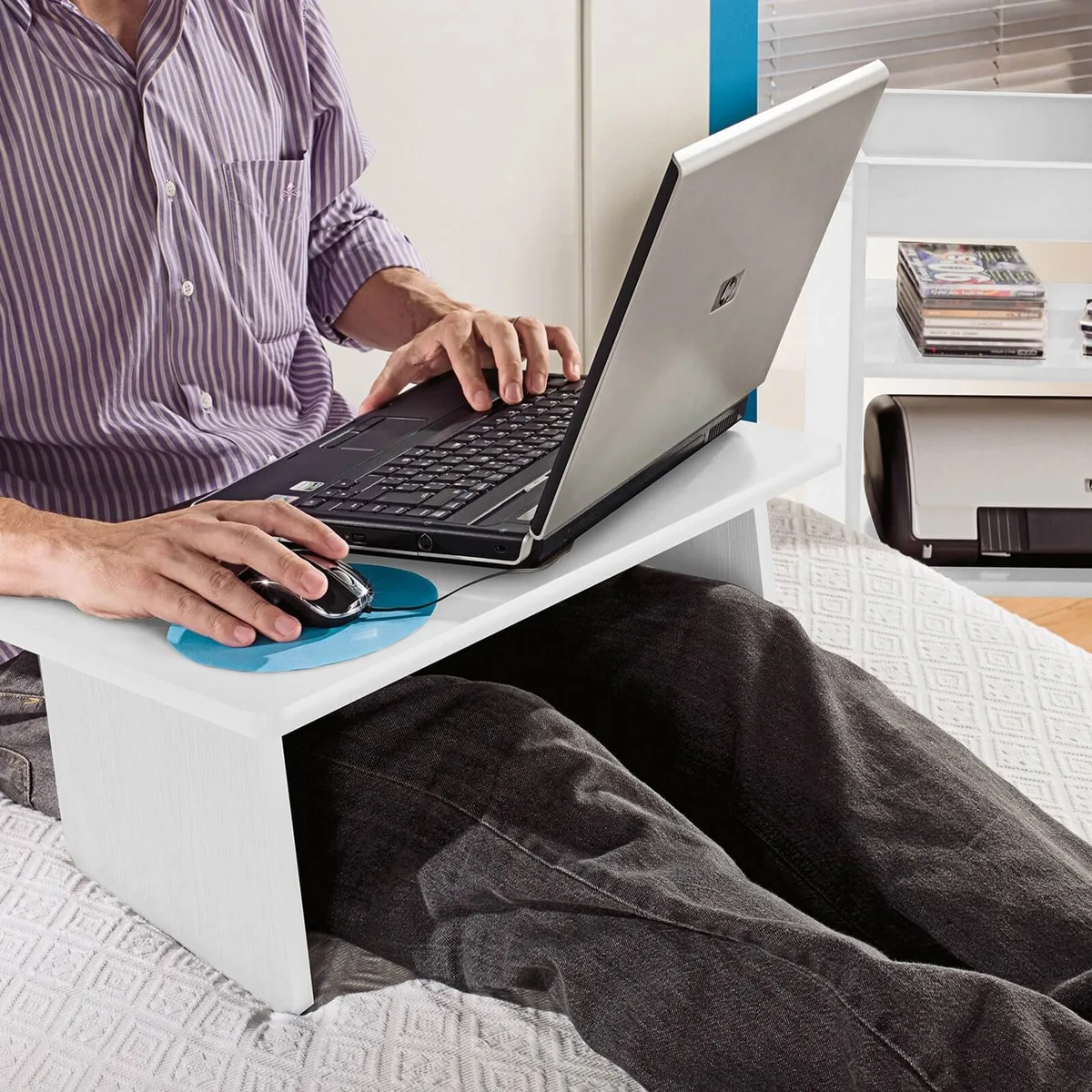 Mesa para Notebook Tampo Portátil - Branco - 3 - Móveis Curitiba | Moveirama