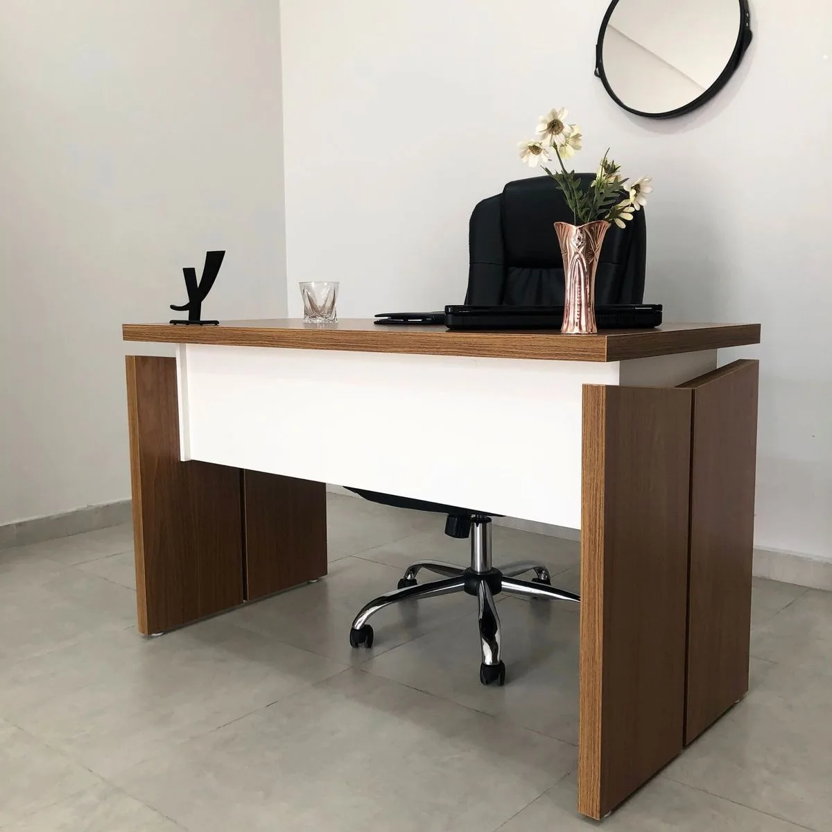 Mesa Operacional 1250 - Y37 - Freijó/Branco