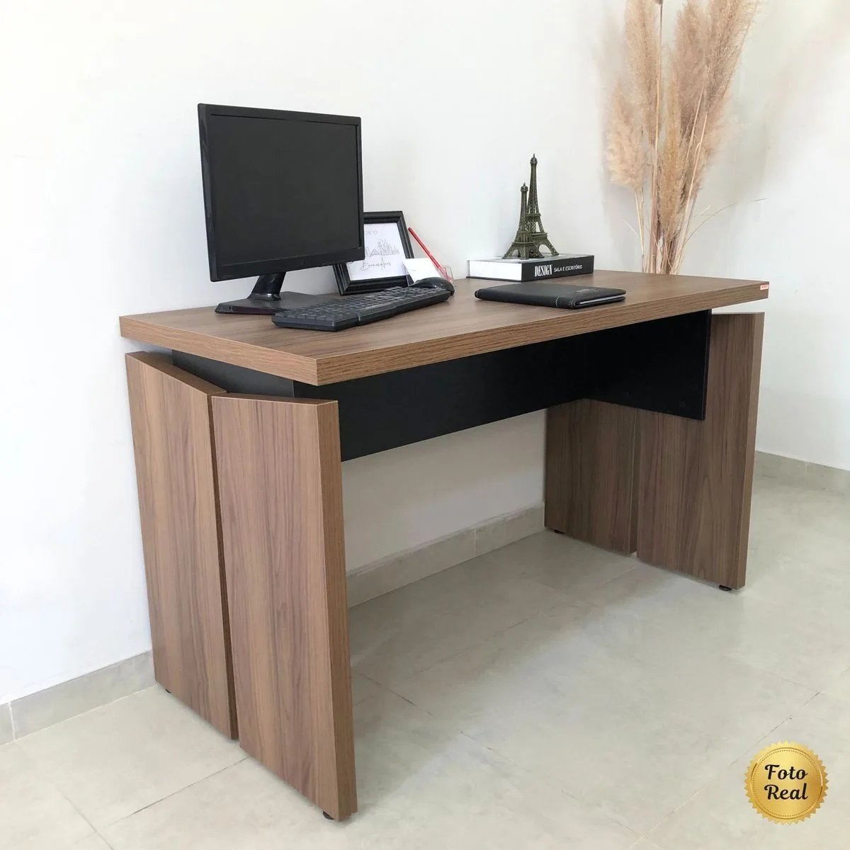 Mesa Operacional 1250 - Y37 - Nogal/Preto