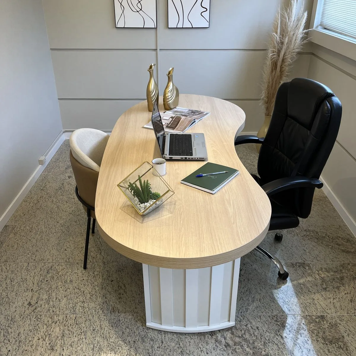 Mesa Tamburaro Organic - Carvalho/Branco