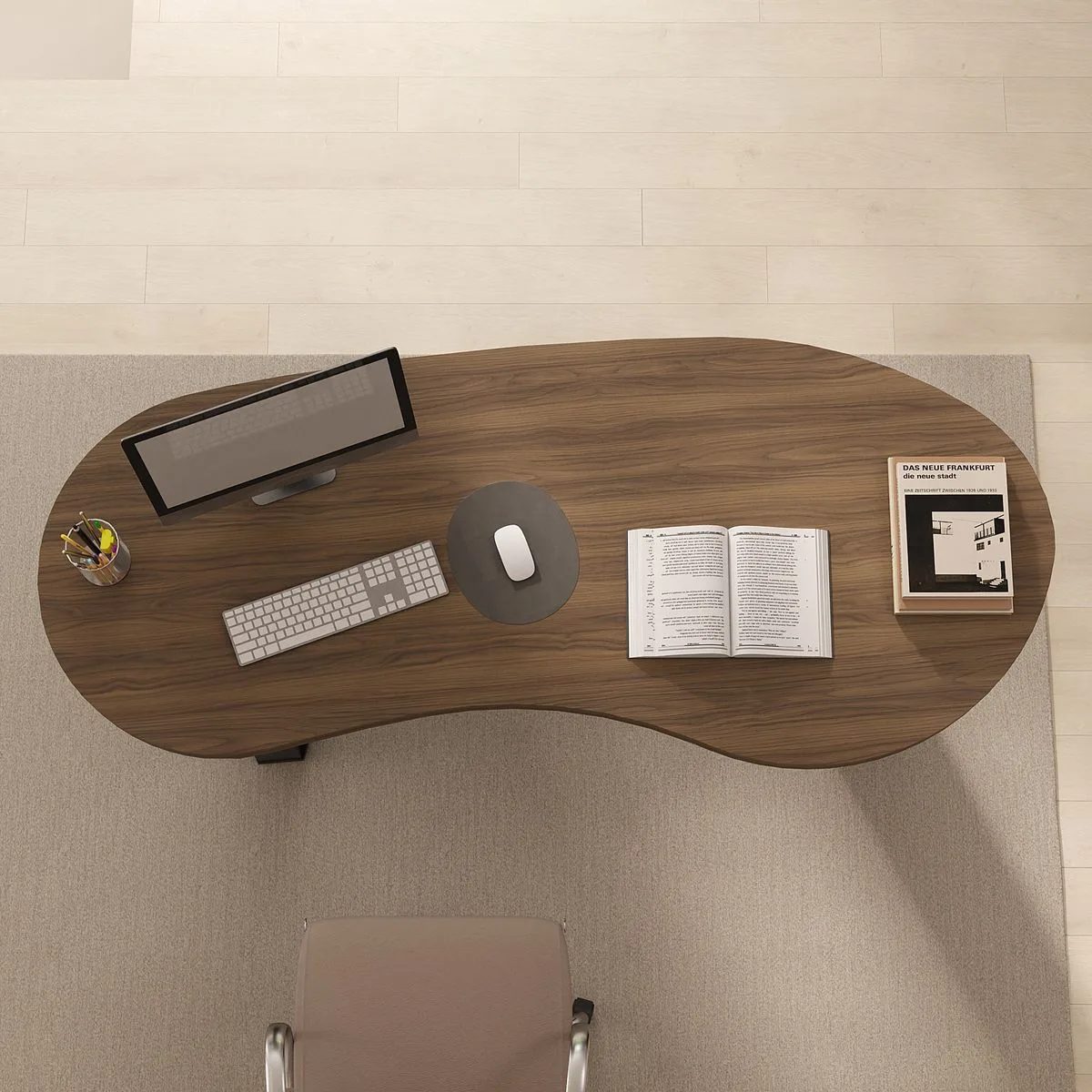 Mesa Tamburaro Organic - Nogal/Preto