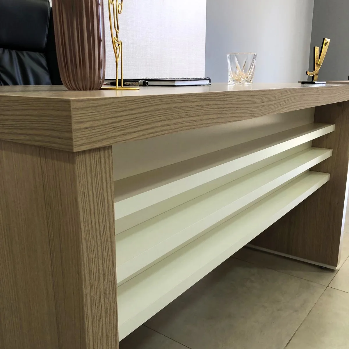 Mesa Tamburato 1400 - Carvalho/Branco