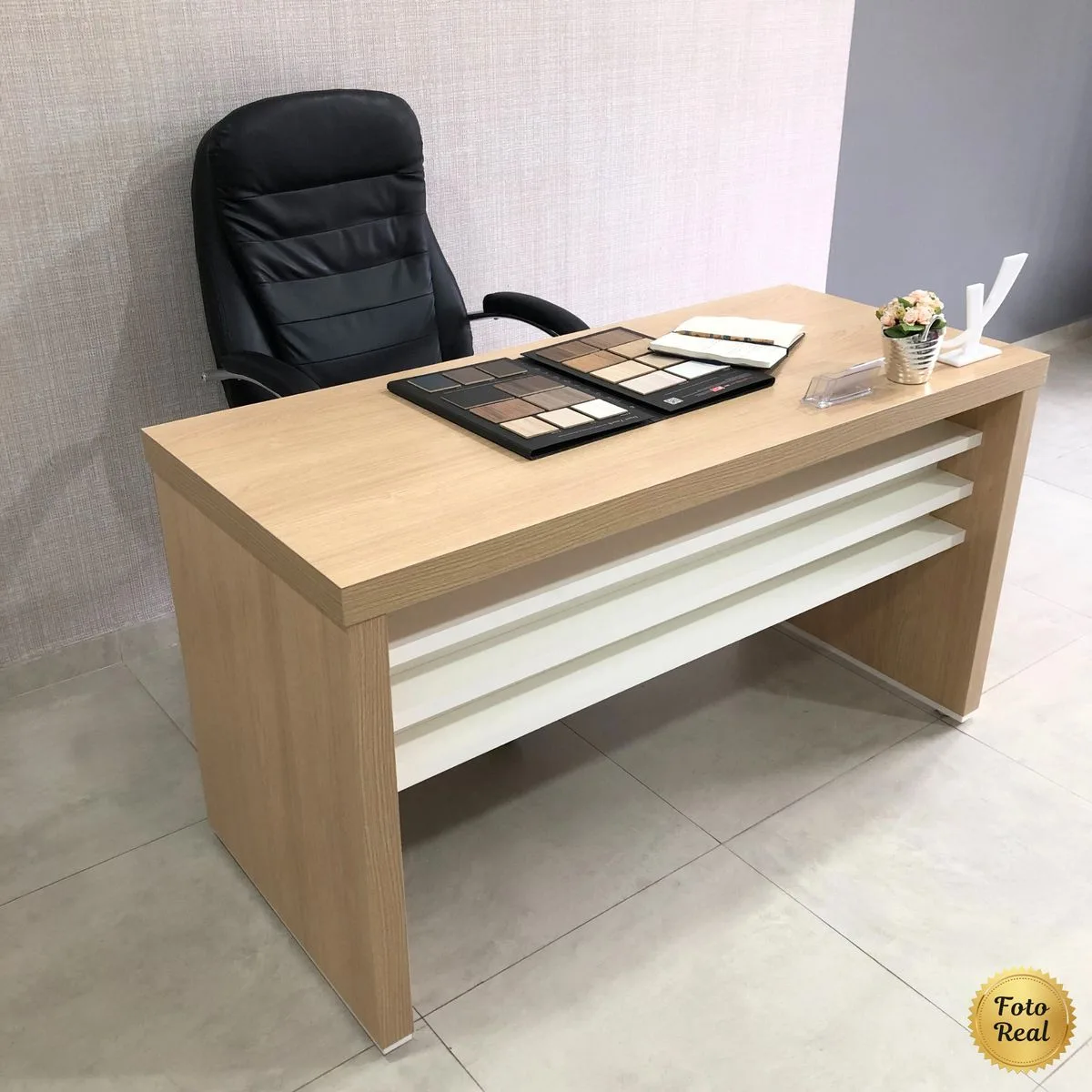 Mesa Tamburato 1400 - Carvalho/Branco