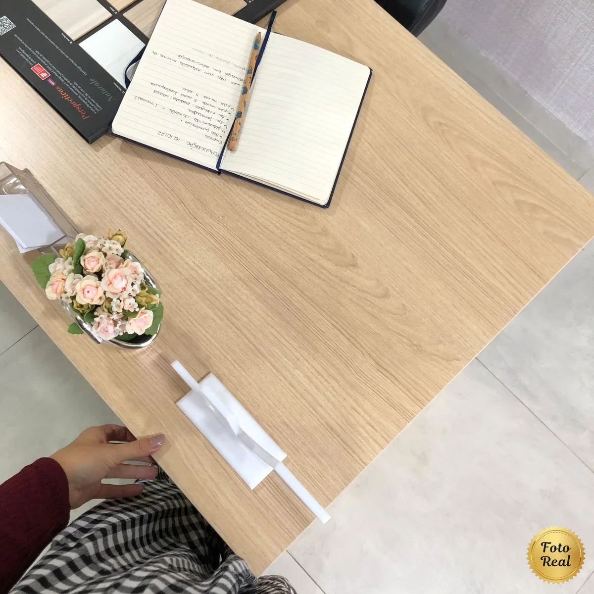 Mesa Tamburato 1400 - Carvalho/Branco