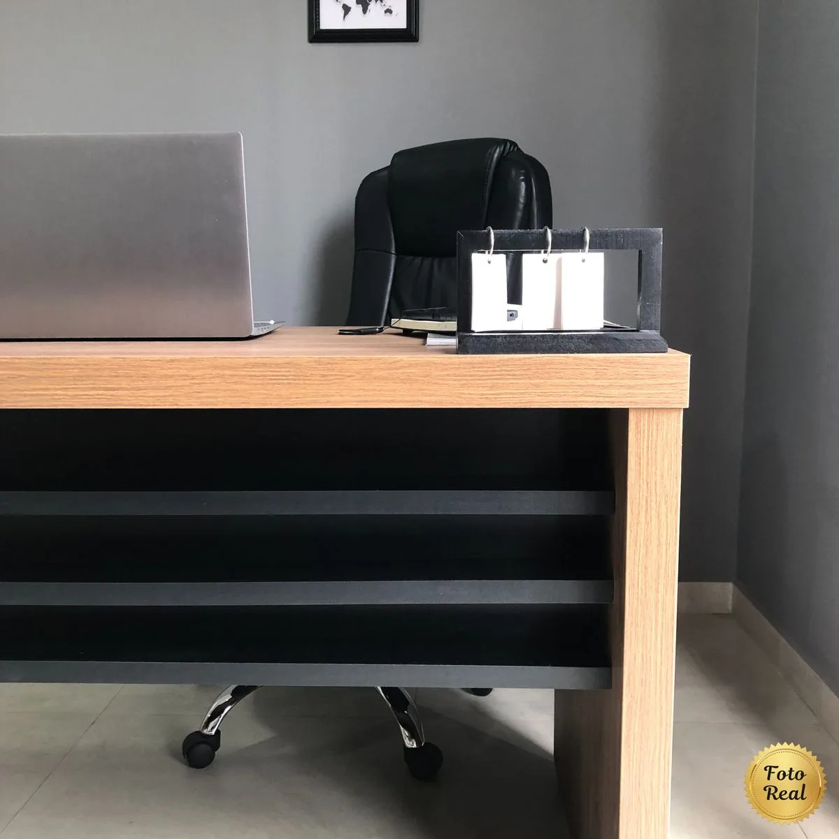 Mesa Tamburato 1400 - Nogal/Preto