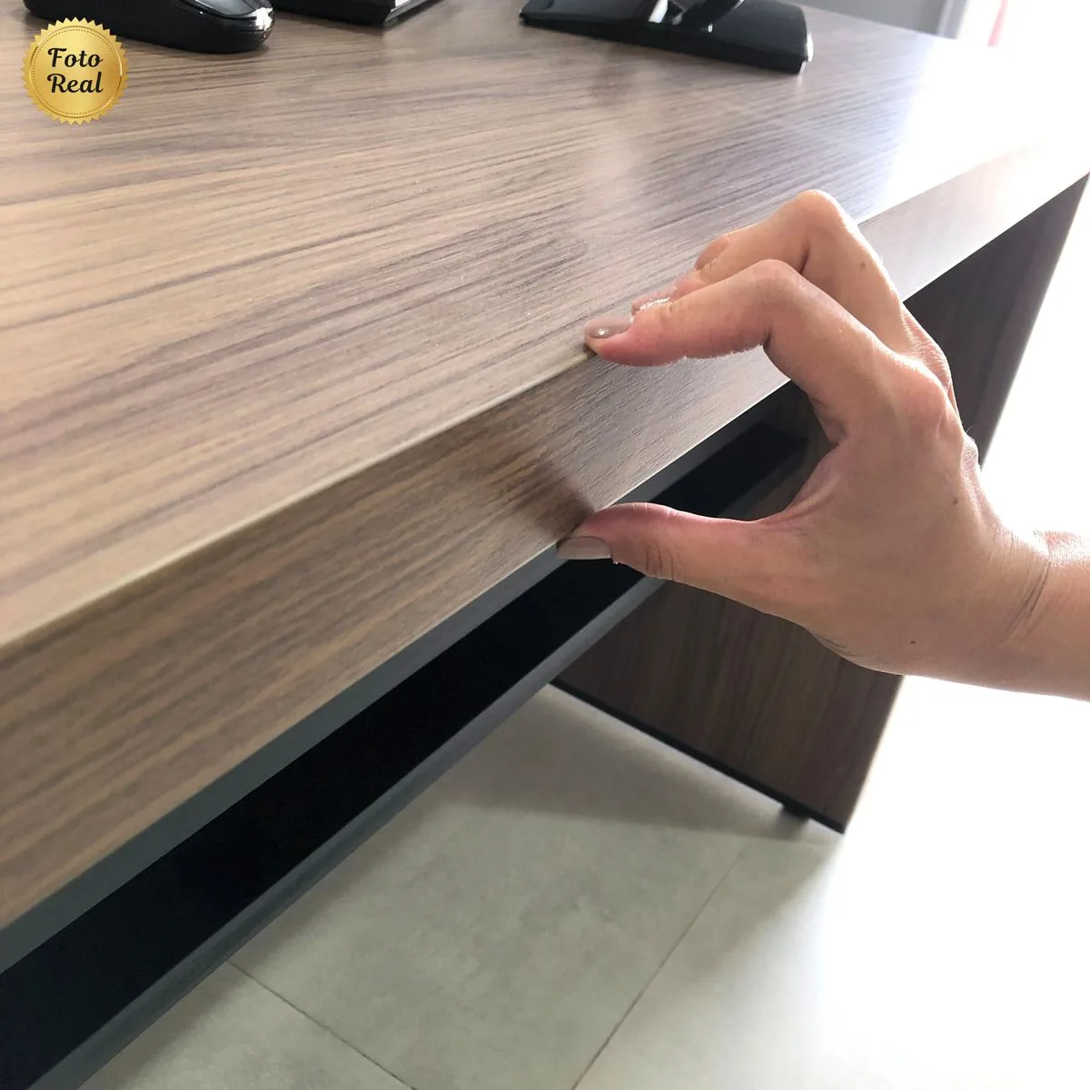 Mesa Tamburato 1600 - Nogal/Preto