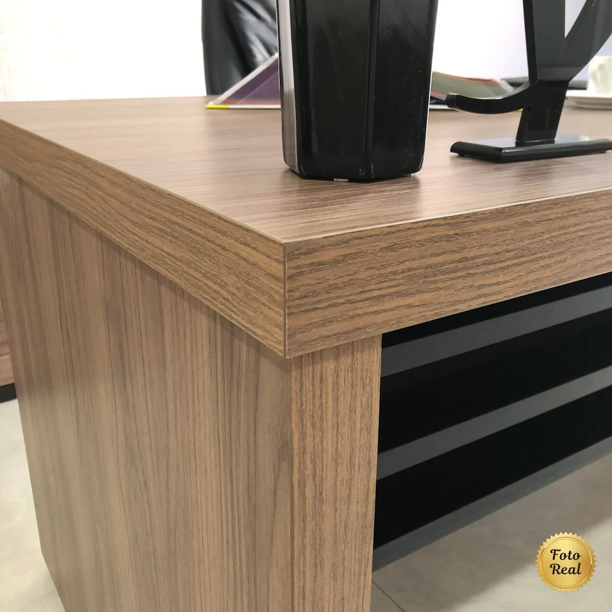 Mesa Tamburato 1600 - Nogal/Preto