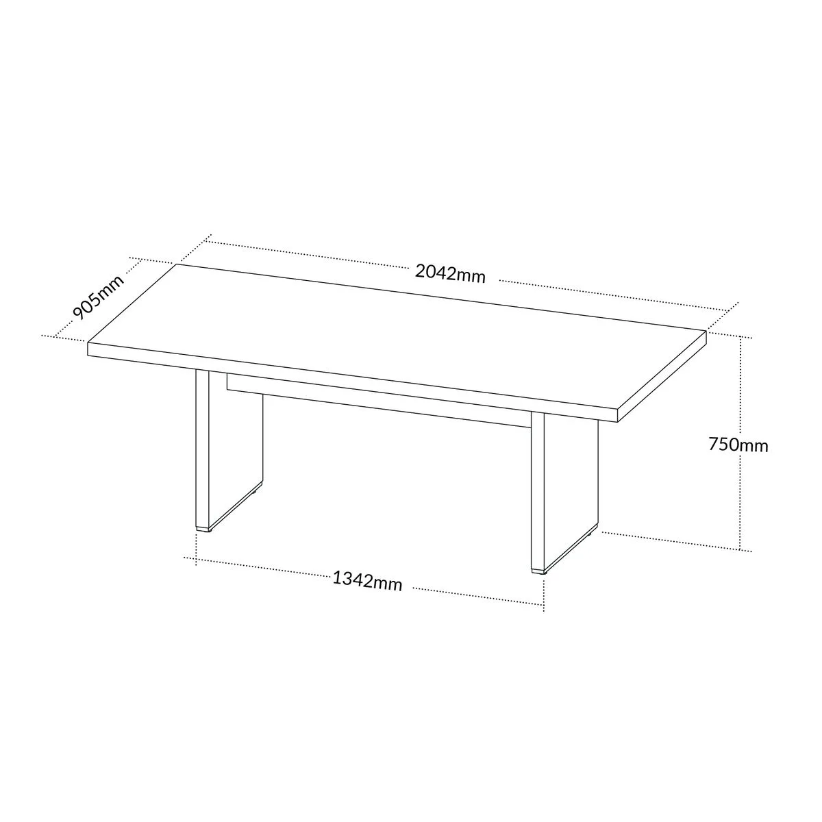 Mesa Tamburato 2000 - Nogal/Preto