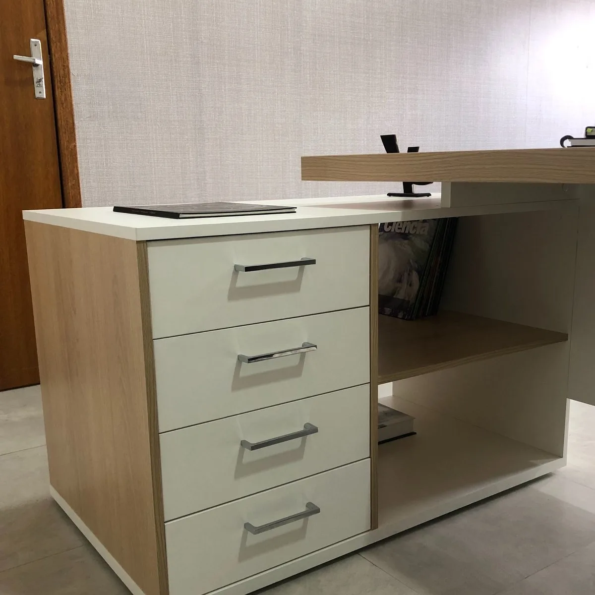 Mesa Tamburato Presidente - Carvalho/Branco - 12