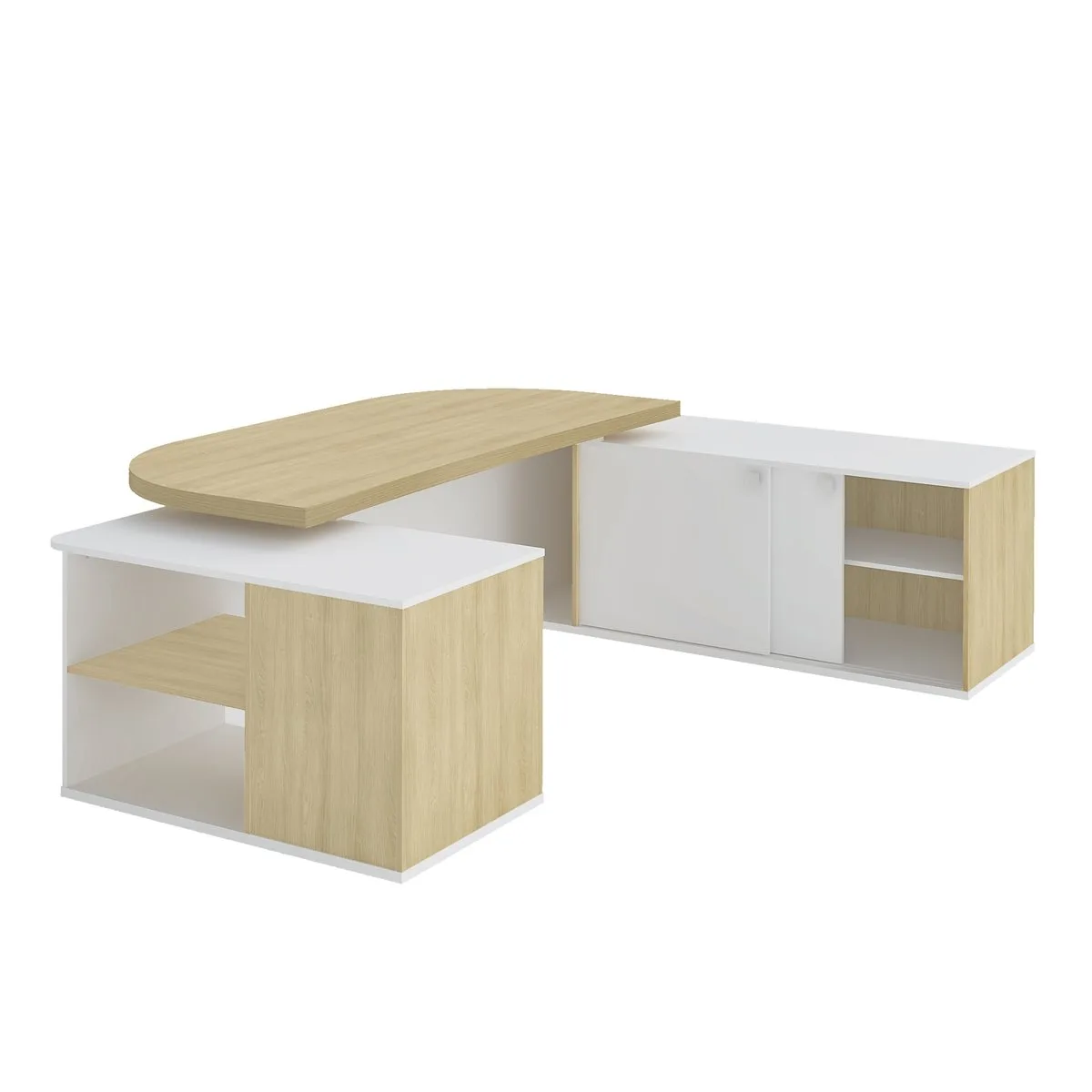 Mesa Tamburato Presidente - Carvalho/Branco - 14