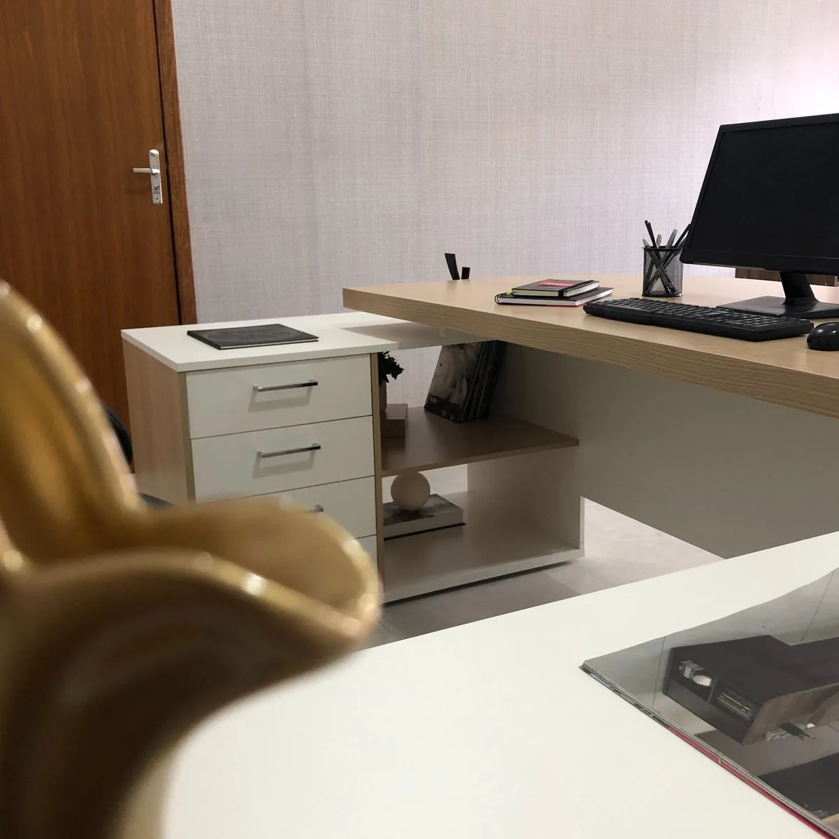 Mesa Tamburato Presidente - Carvalho/Branco - 17