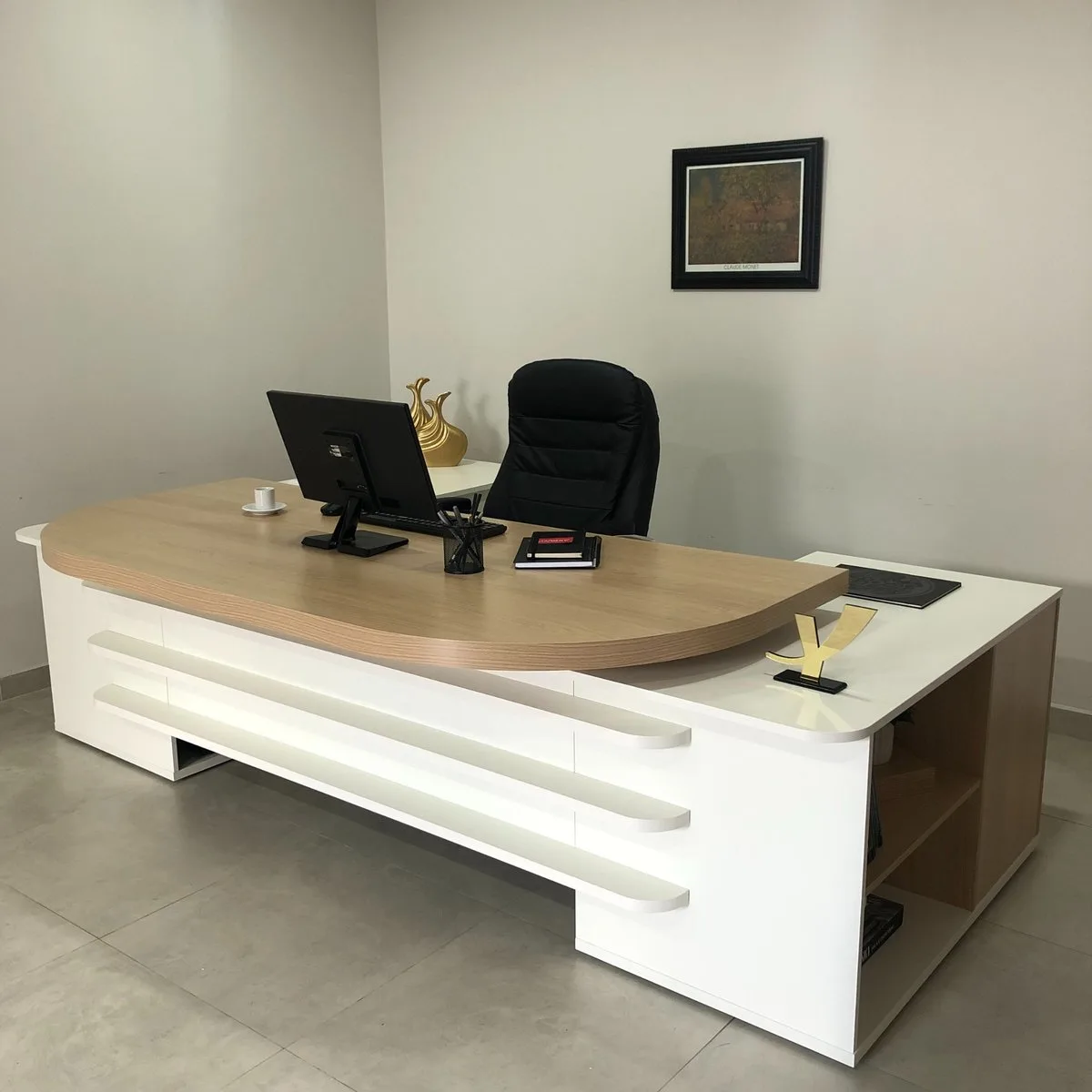 Mesa Tamburato Presidente - Carvalho/Branco - 6