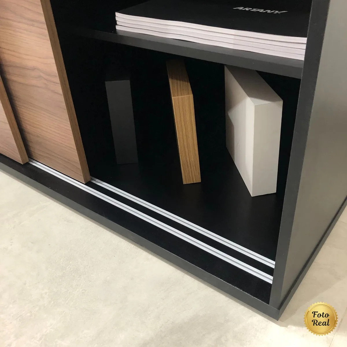 Mesa Tamburato Presidente - Nogal/Preto - 8