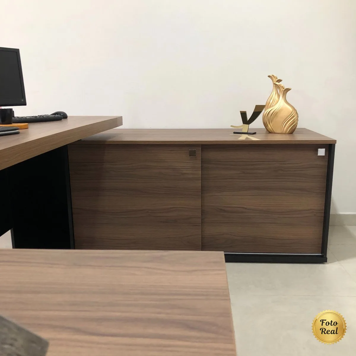 Mesa Tamburato Presidente - Nogal/Preto - 9