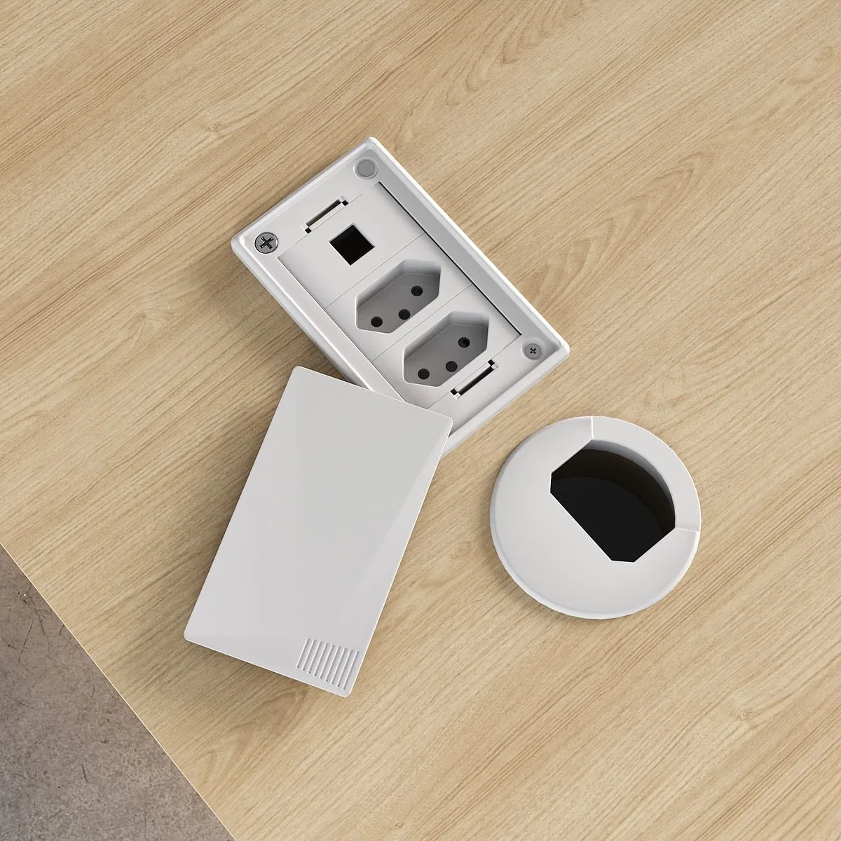 Mesa Tamburato Supreme Le - Carvalho/Branco