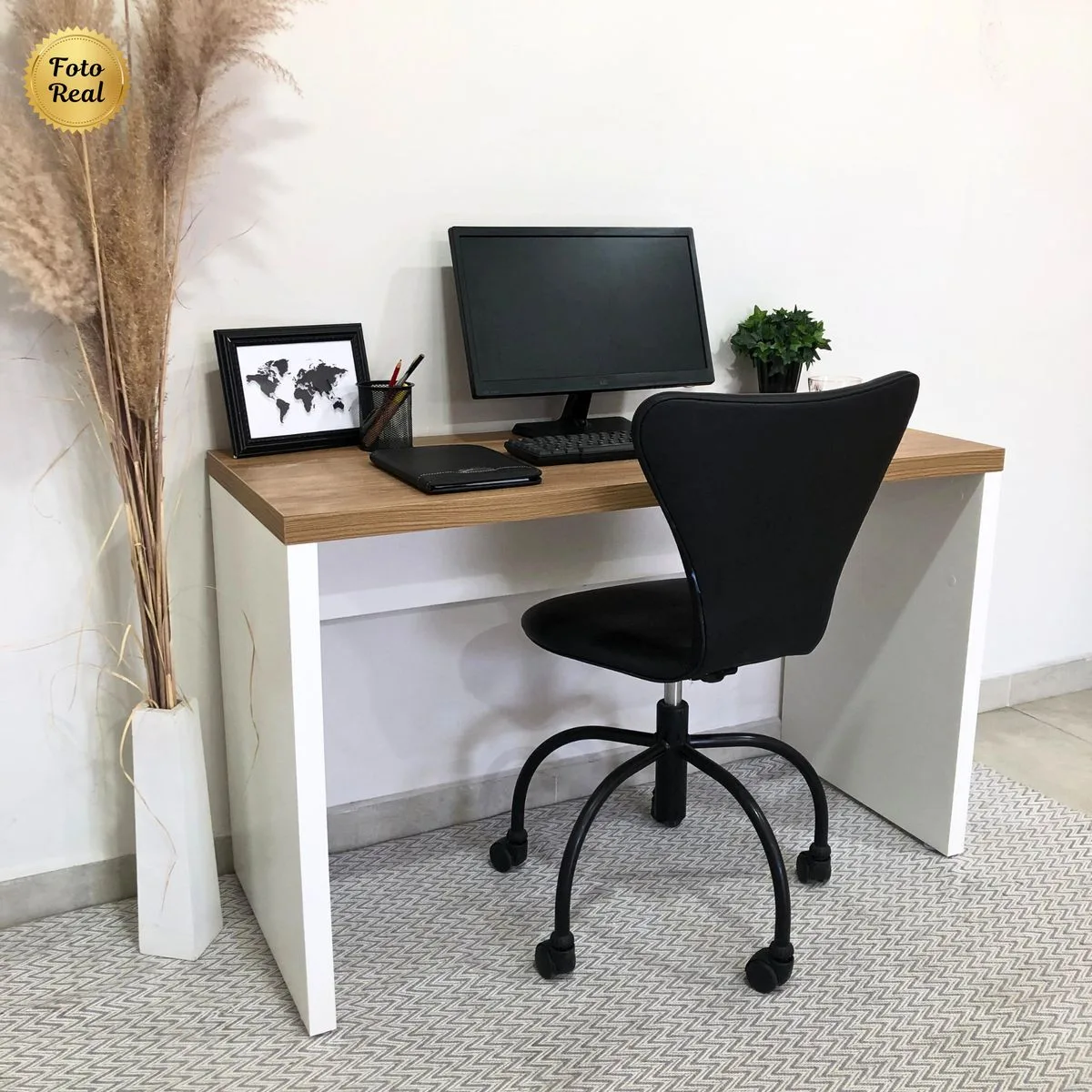 Mesa Toq 1200 - Olmo/Branco