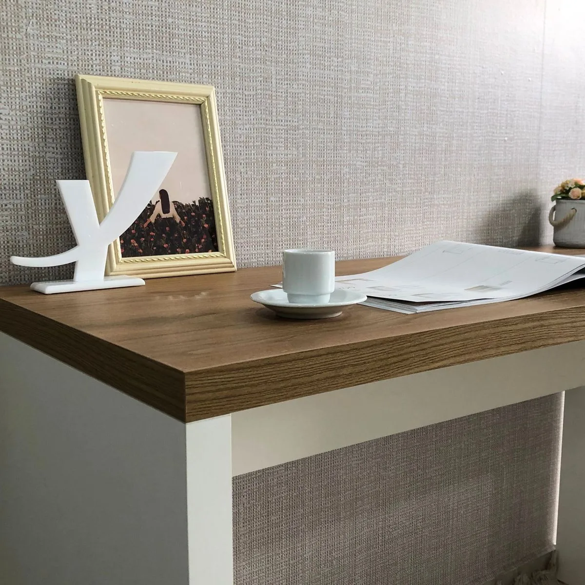 Mesa Toq 1200 - Olmo/Branco