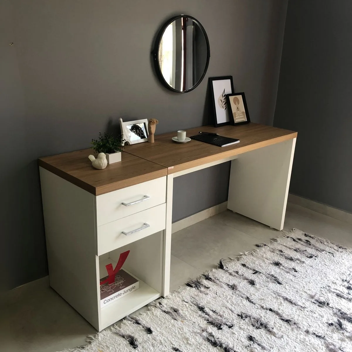 Mesa Toq 1200 - Olmo/Branco