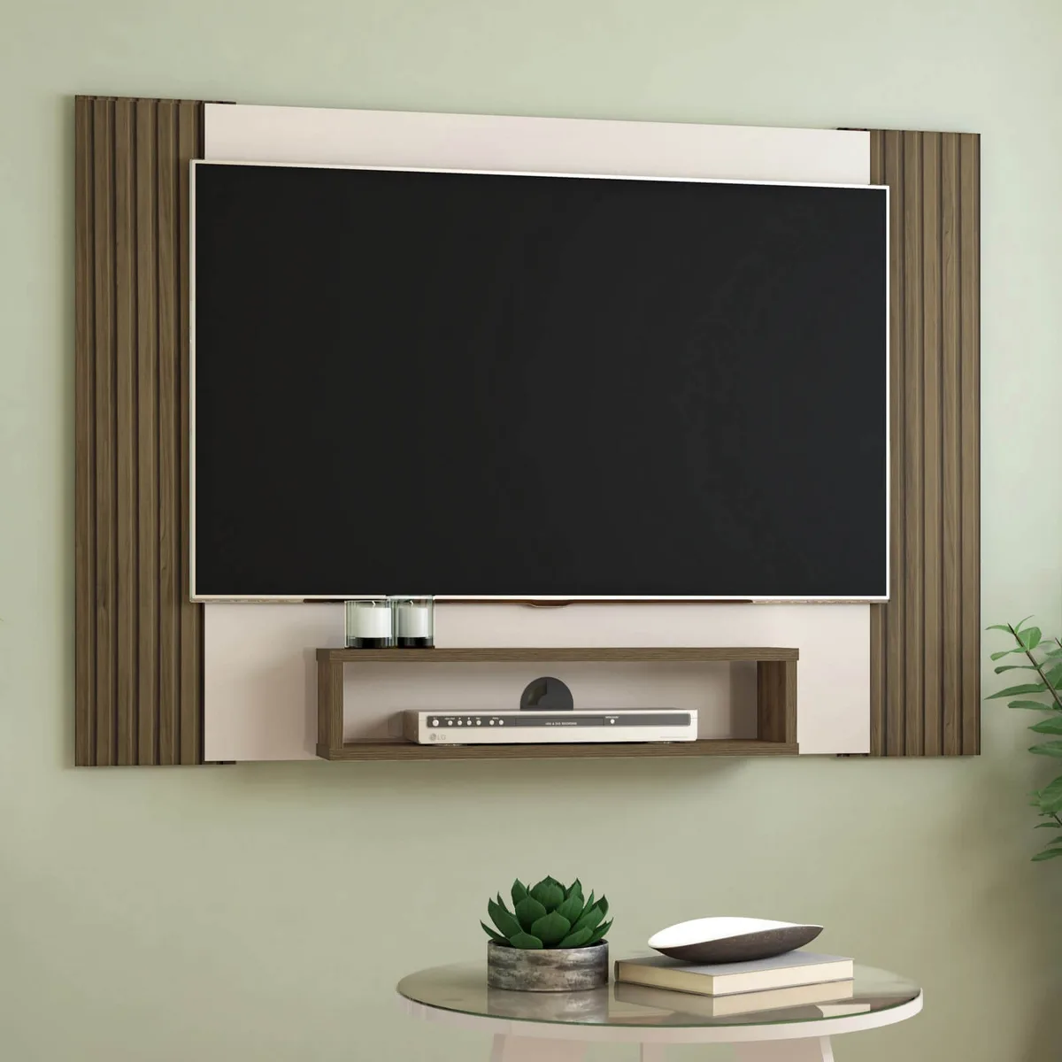 Painel Cine para TV até 47 polegadas - Pinho C / Off White