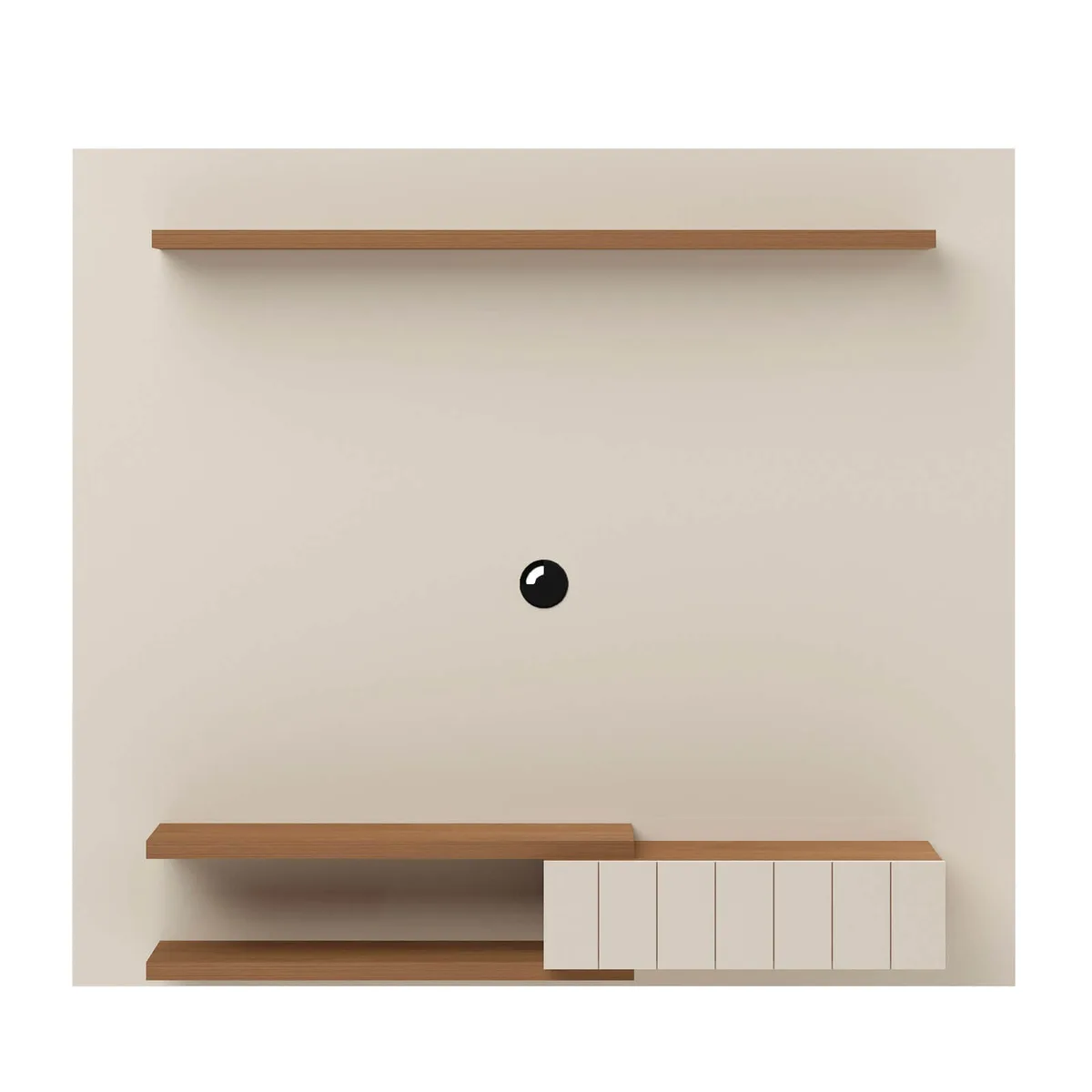 Painel Monza - Cinamomo C / Off White para TV até 55 polegadas - 2 - Móveis Curitiba | Moveirama