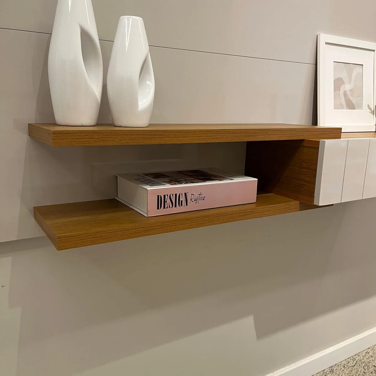 Painel Monza - Cinamomo C / Off White - 8 - Móveis Curitiba | Moveirama