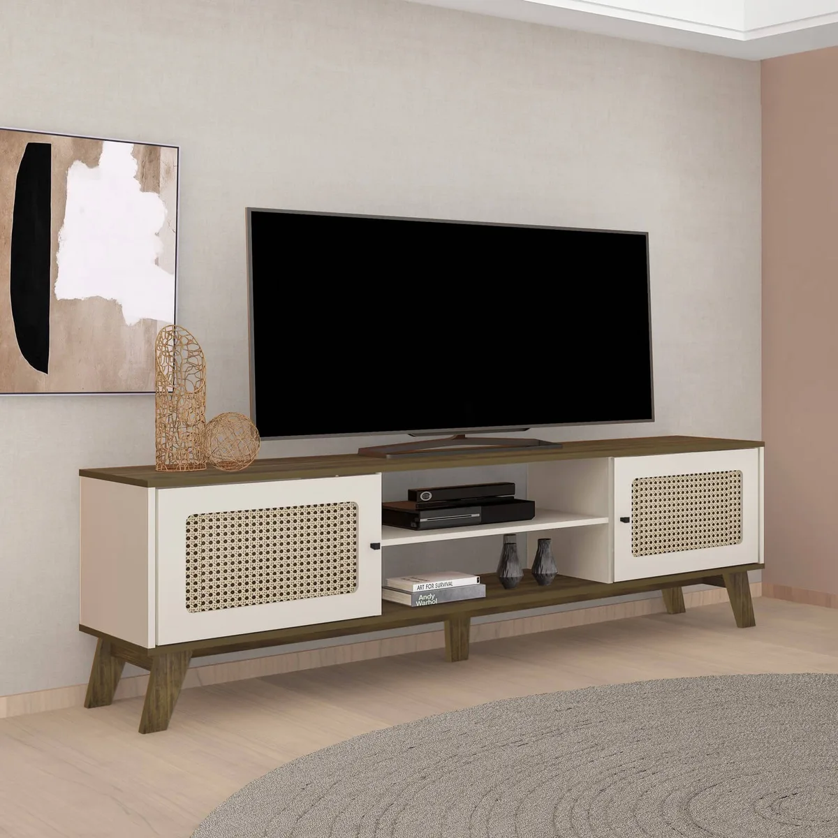 Rack Charlotte na cor Pinho C / Off White