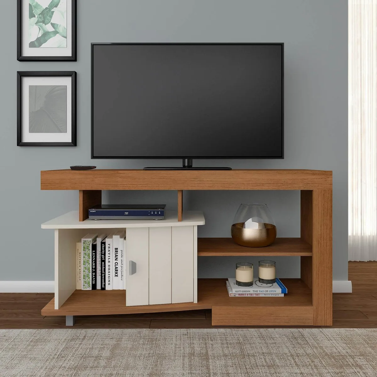 Rack Royal para TV até 50 polegadas - Cinamomo C / Off White