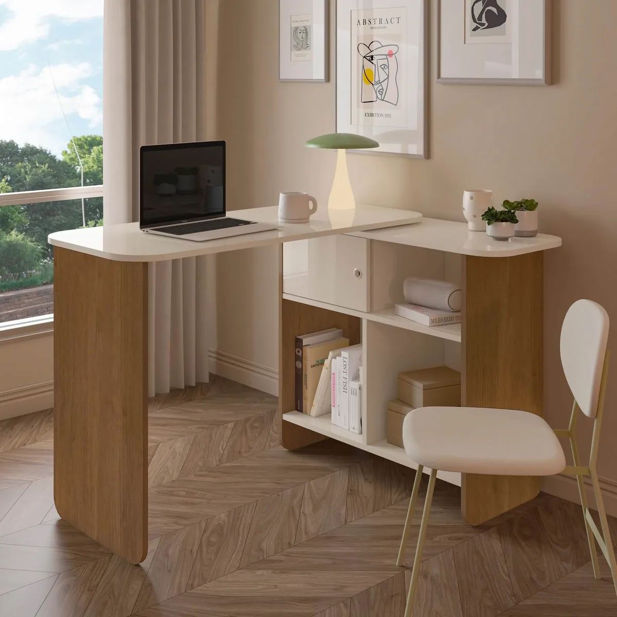 Escrivaninha em L com pronta entrega em Curitiba | Moveirama